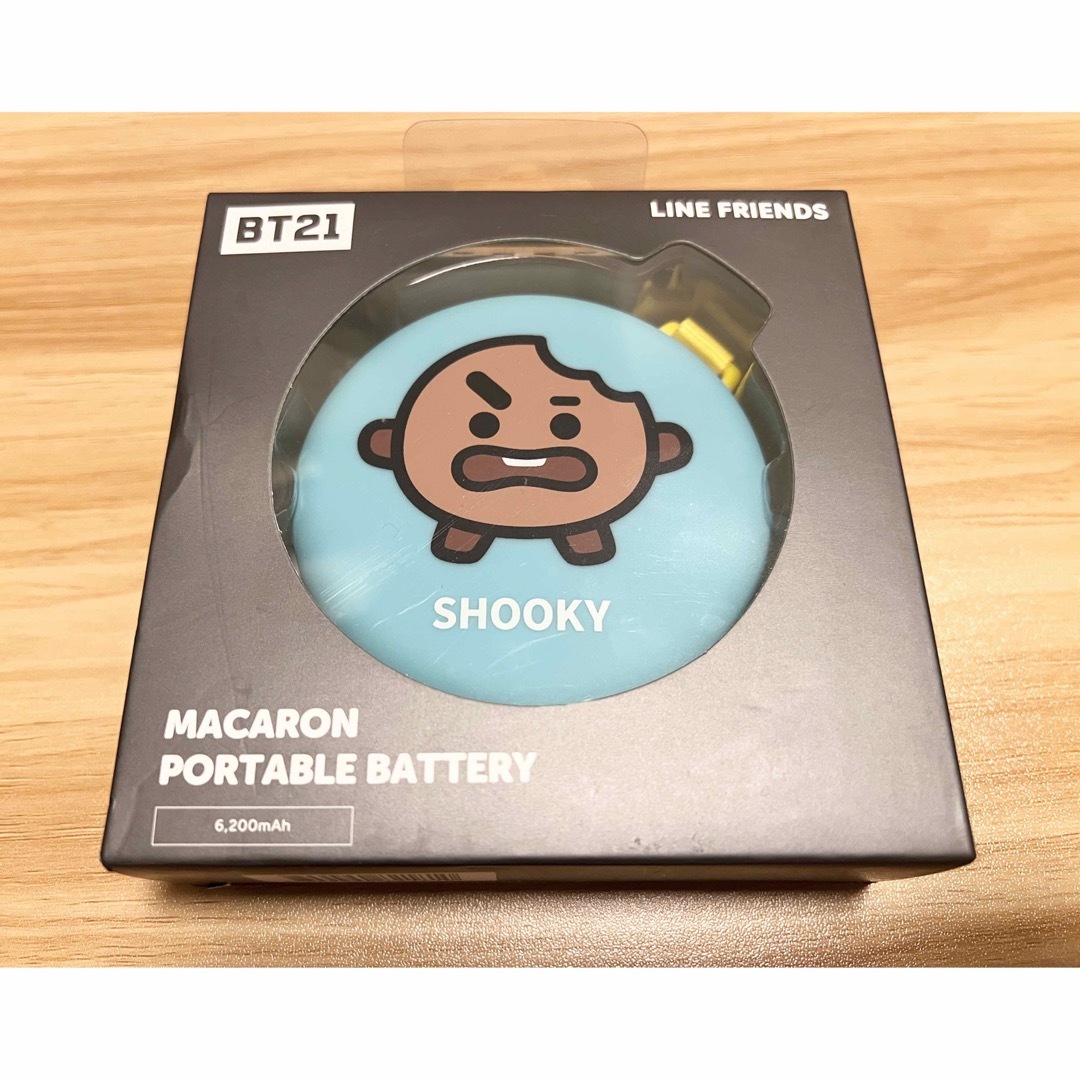 BTS BT21 モバイルバッテリー SHOOKY 6200mAh マカロン