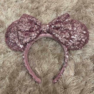 ディズニー(Disney)のディズニー カチューシャ ミニー スパンコール(キャラクターグッズ)