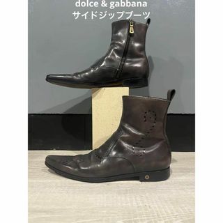 ドルチェアンドガッバーナ DOLCE&GABBANA ジョッパーブーツ イタリア製 43 メンズ26.5cm /saa010488