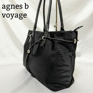 値下げしました❗️agnes b. トートバッグ レザー ブラック