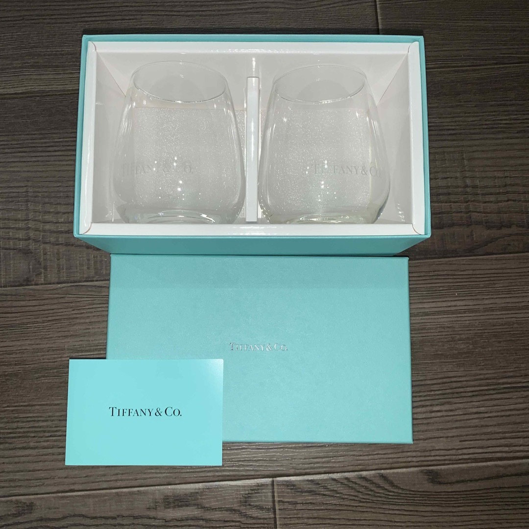 【新品未使用】ティファニー　Tiffany&co.  ペアグラス①