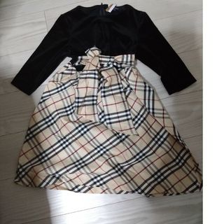 バーバリー BURBERRY ワンピース ジャケット セット 150cm-