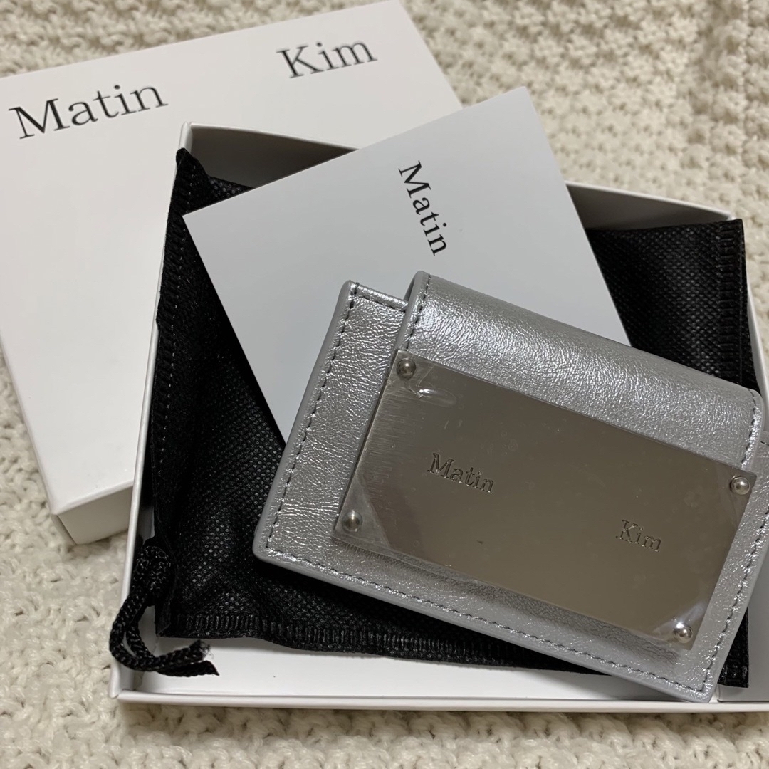 マーティンキム MATIN KIM ACCORDION WALLET シルバー - 財布