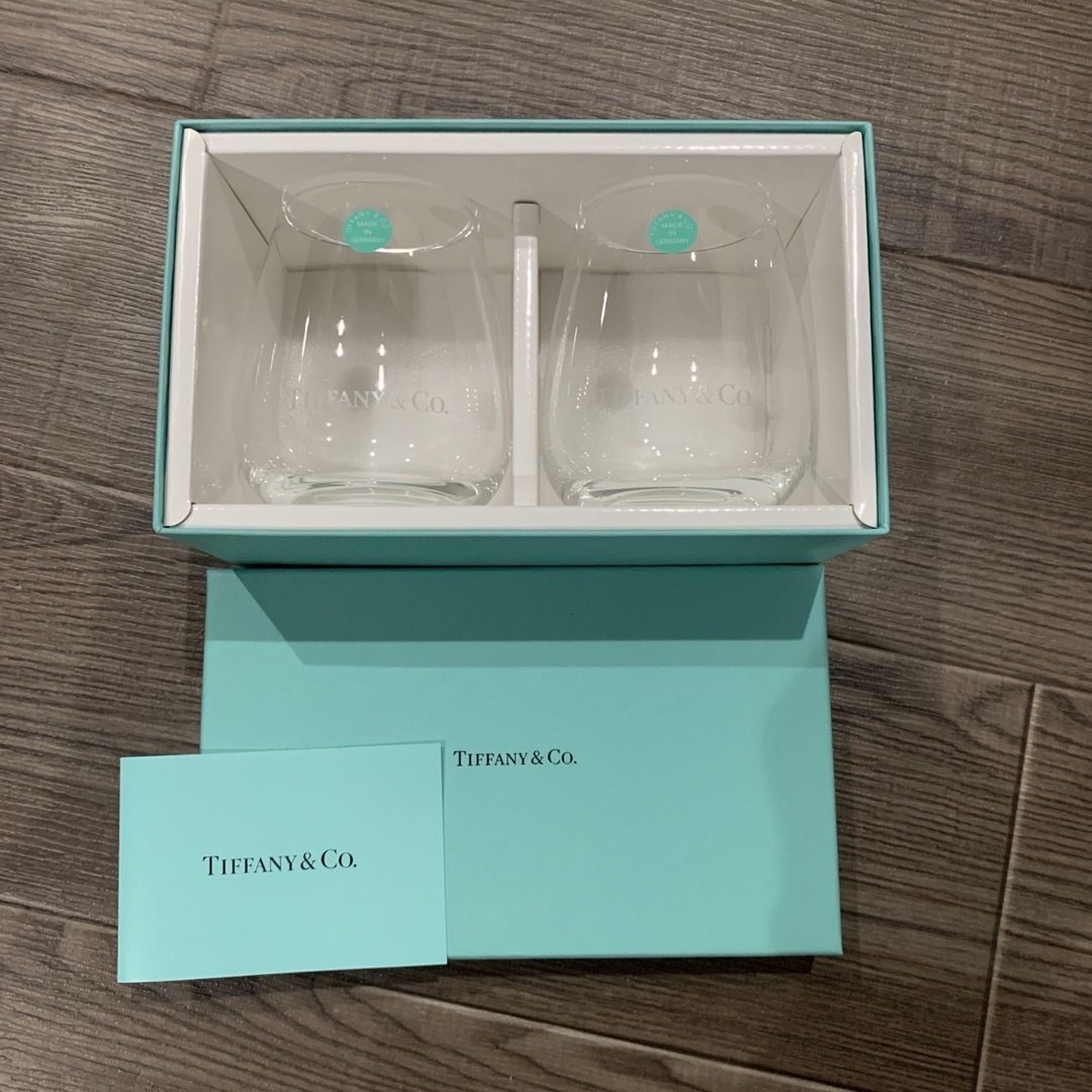 【新品未使用】ティファニー　Tiffany&co.  ペアグラス②