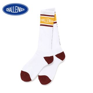 チャレンジャー　CHALLENGER 「LOGO SOCKS」　ソックス　白(ソックス)