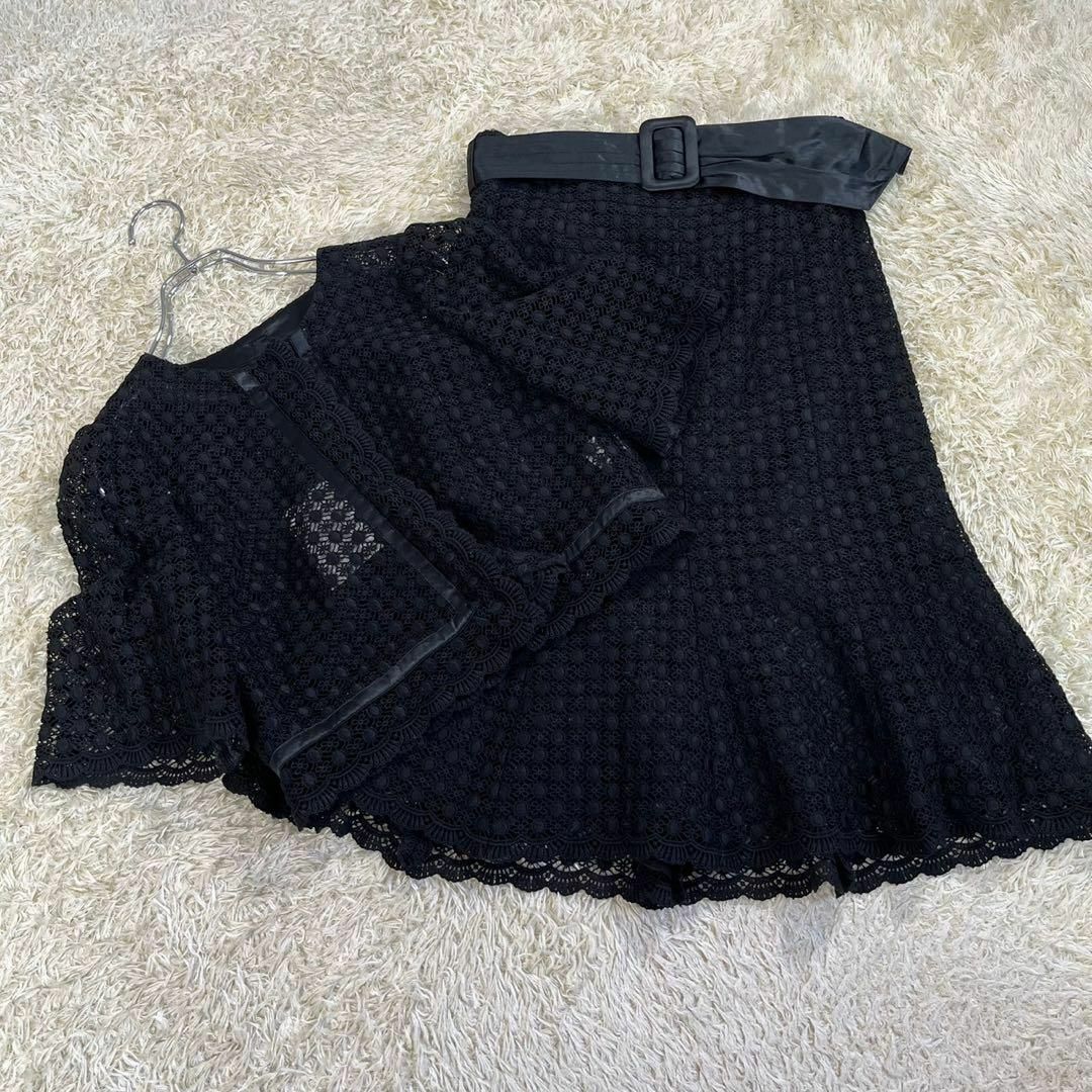 MATERIA (M) タグ付きセットアップ シースルー ジャケット スカート