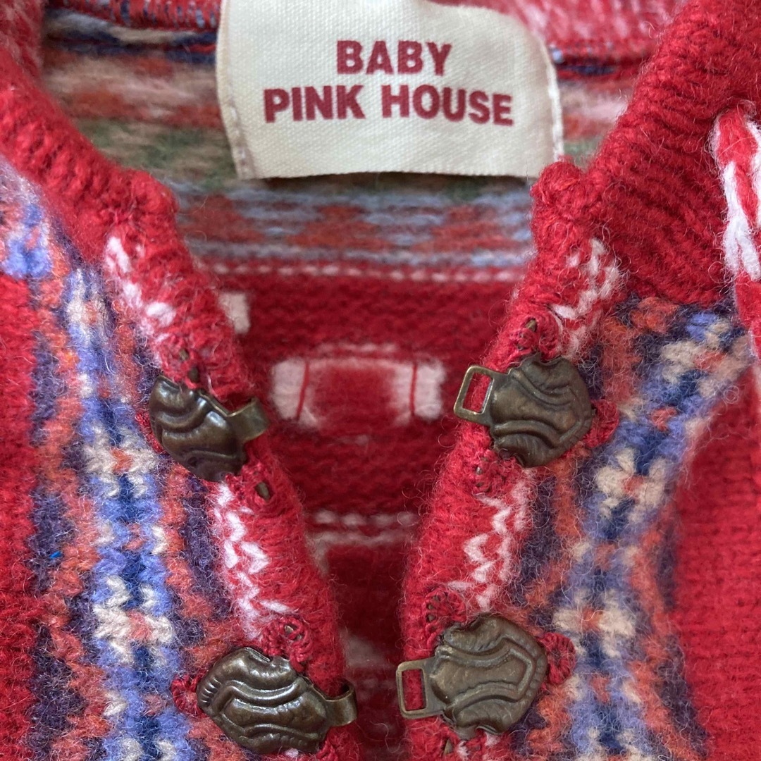 BABY PINK HOUSE 立体ニット　 ベイビー ピンクハウス「L」