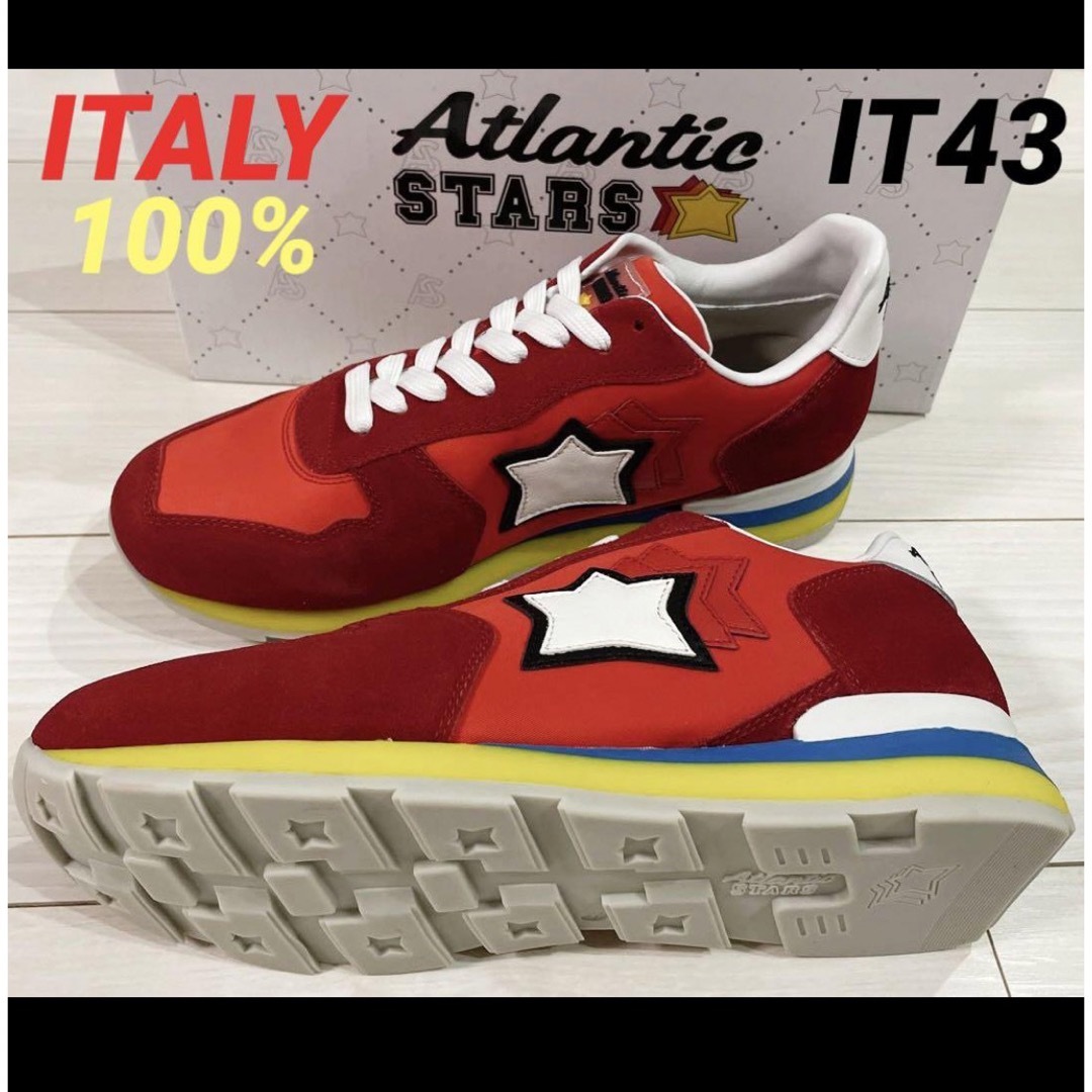 超SALE‼️【新品】ATLANTICSTARS   レッド 43 イタリア製