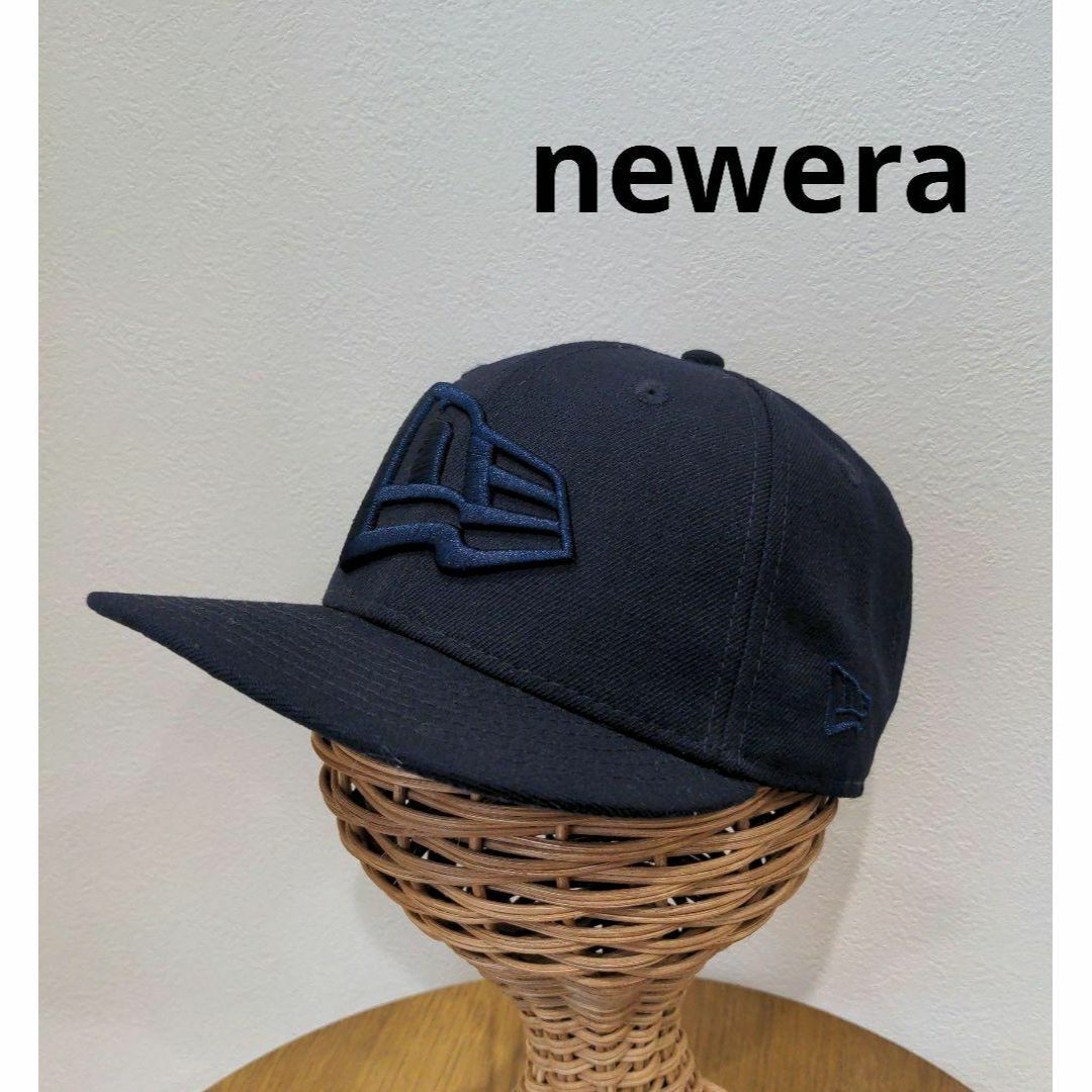 newera ニューエラ キャップ ロゴ刺繍 ネイビー メンズ ぼうし 帽子