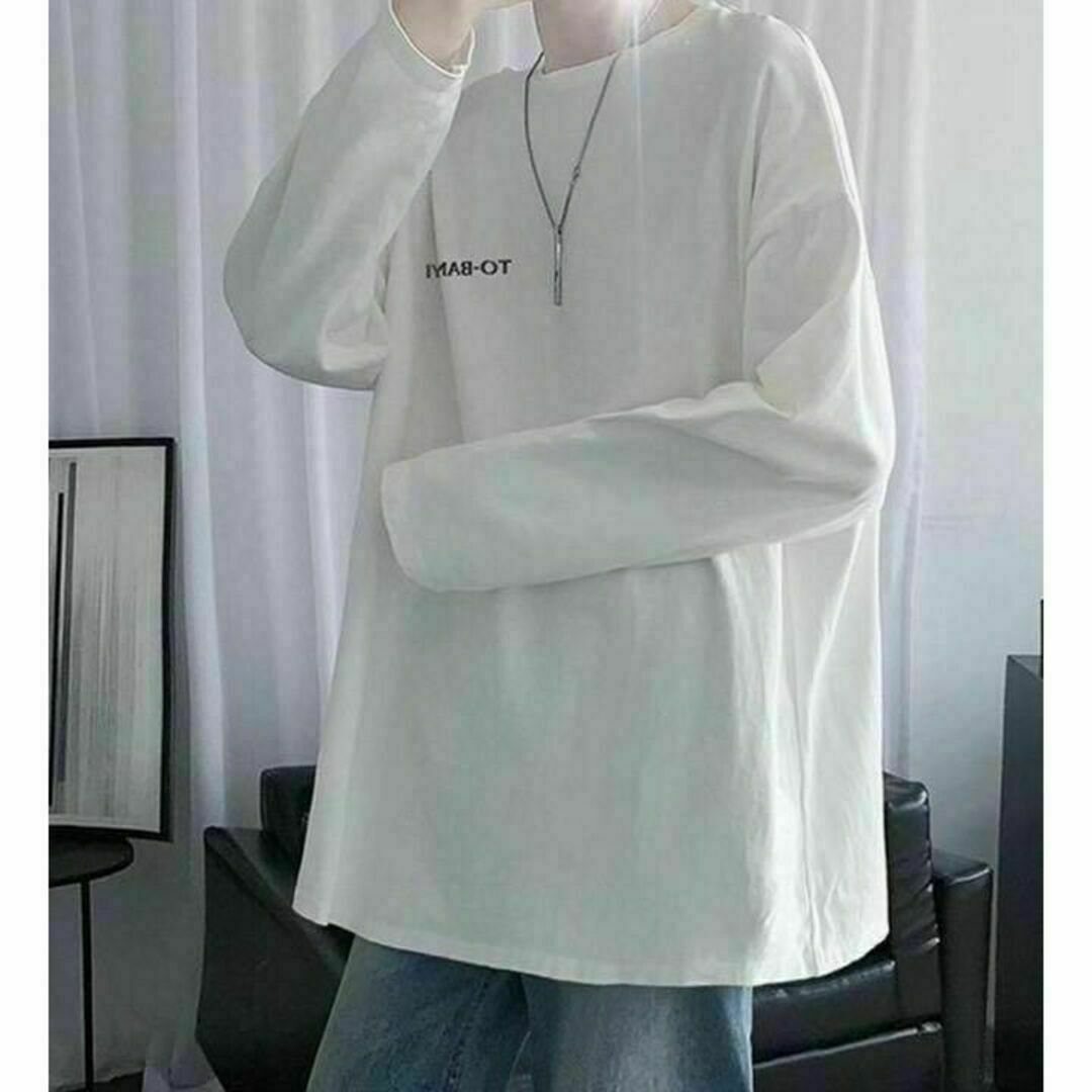 ロングスリーブ 長袖 Tシャツ　ユニセックス　ブラック　2XLサイズ　新品 メンズのトップス(Tシャツ/カットソー(七分/長袖))の商品写真
