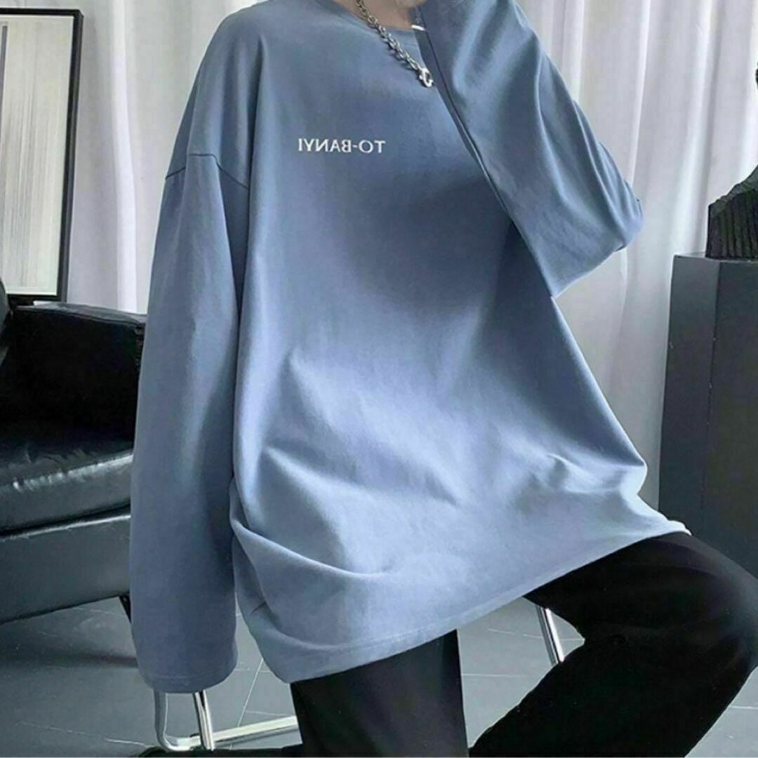 ロングスリーブ 長袖 Tシャツ　ユニセックス　ブラック　2XLサイズ　新品 メンズのトップス(Tシャツ/カットソー(七分/長袖))の商品写真