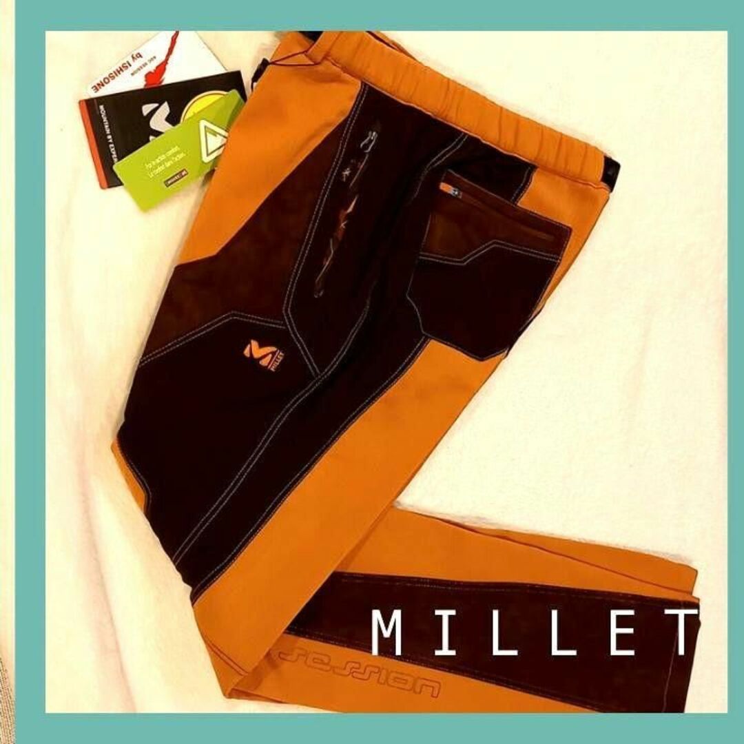 ★新品未使★MILLET ミレー★メンズストレッチパンツ　ボトムス　登山　ベルト