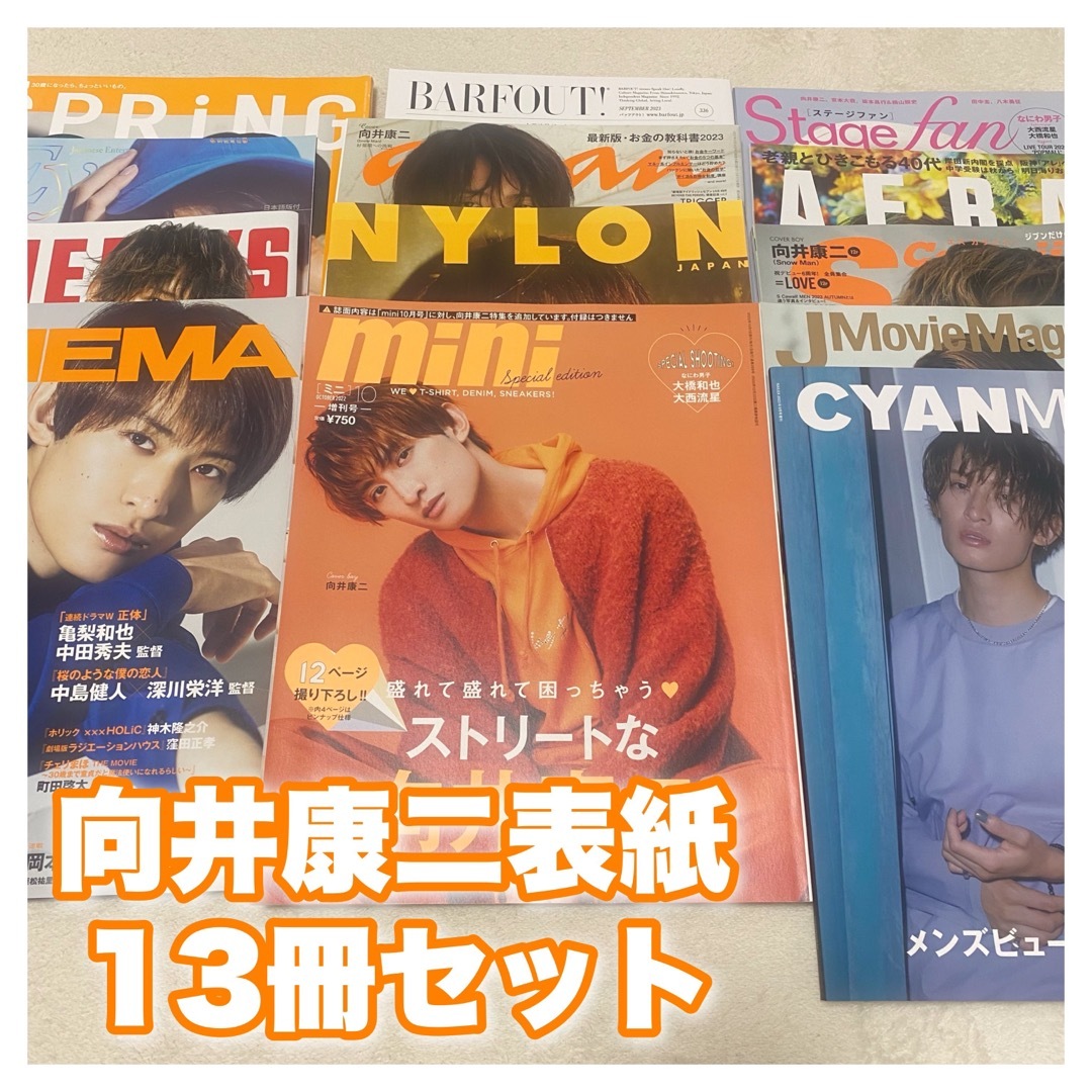 １３冊セット 向井康二 Snow Man 雑誌 まとめ売り