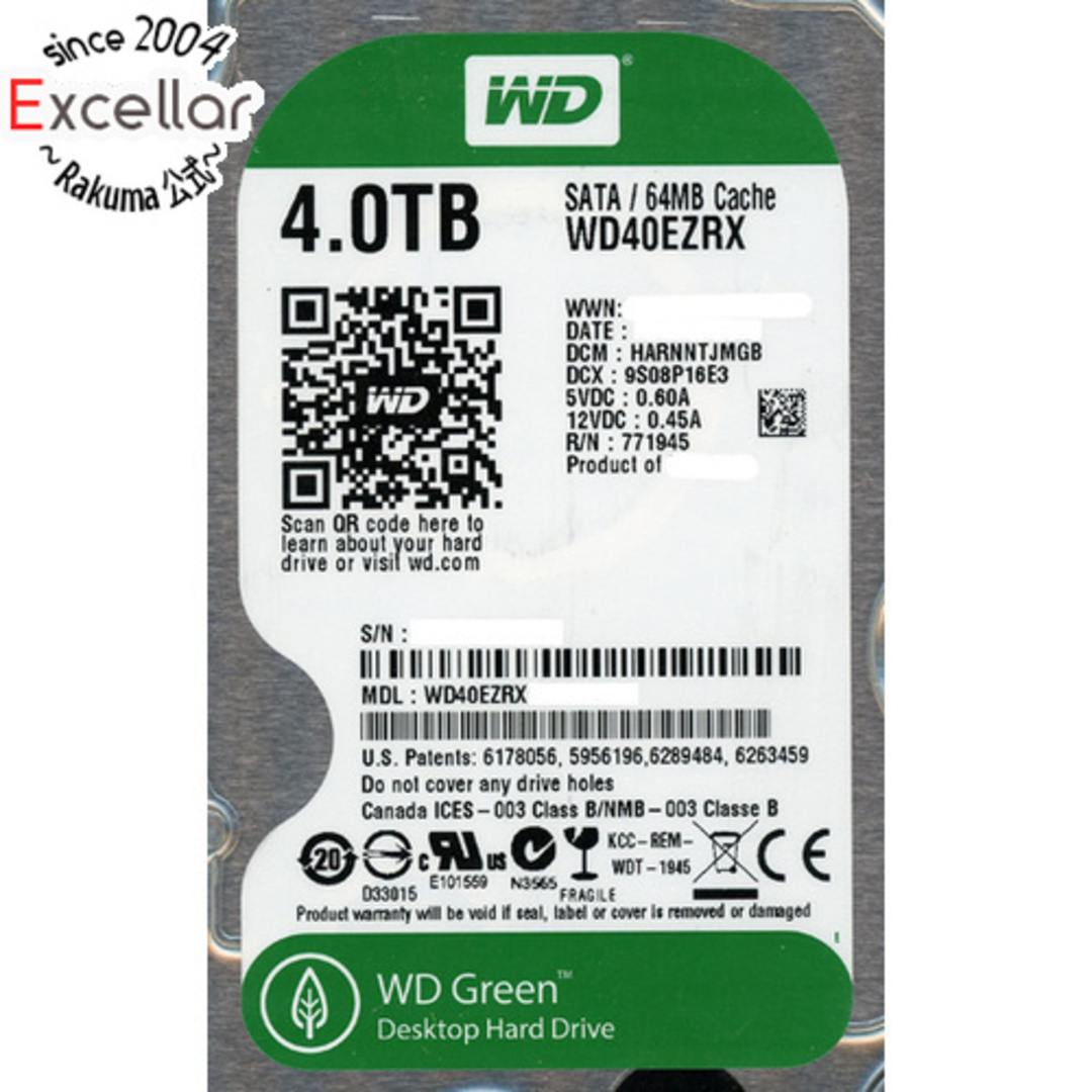 WD40EZRX 4TB HDD
