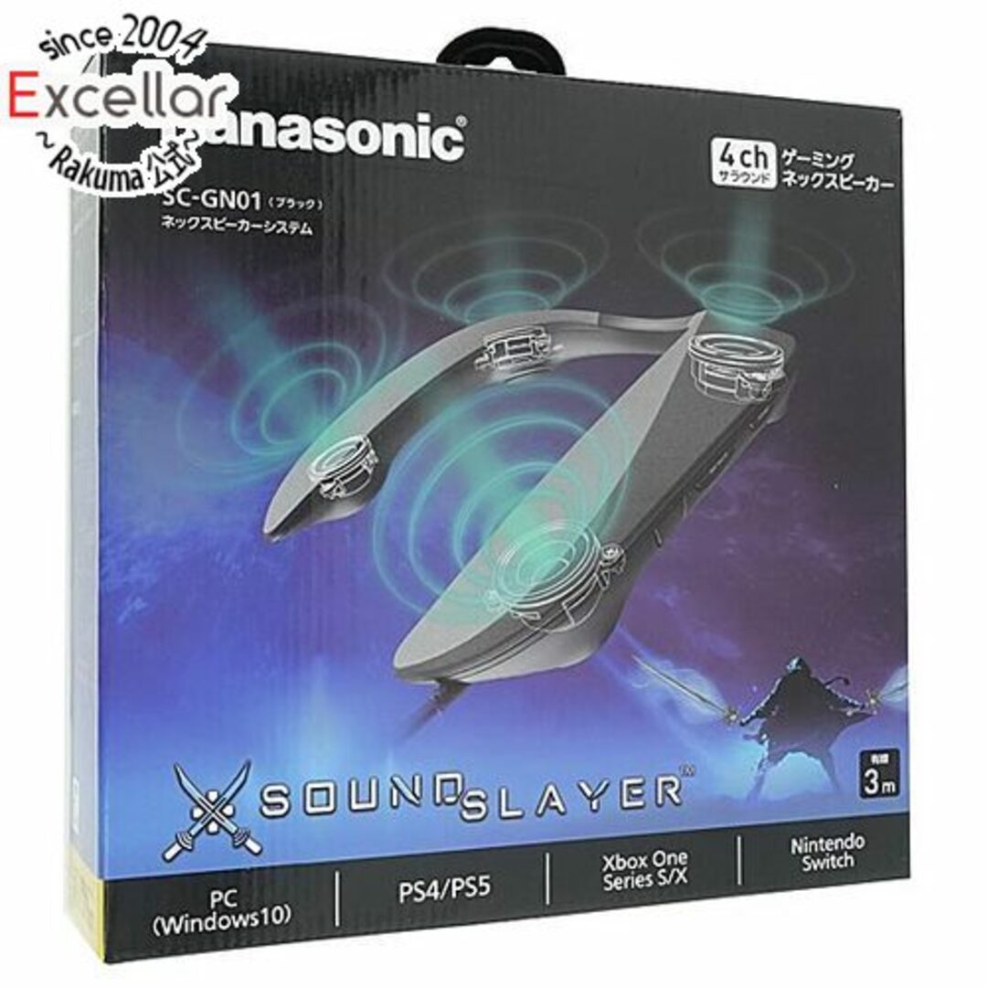 Panasonic ゲーミング ネックスピーカー SC-GN01-K 元箱ありオーディオ機器