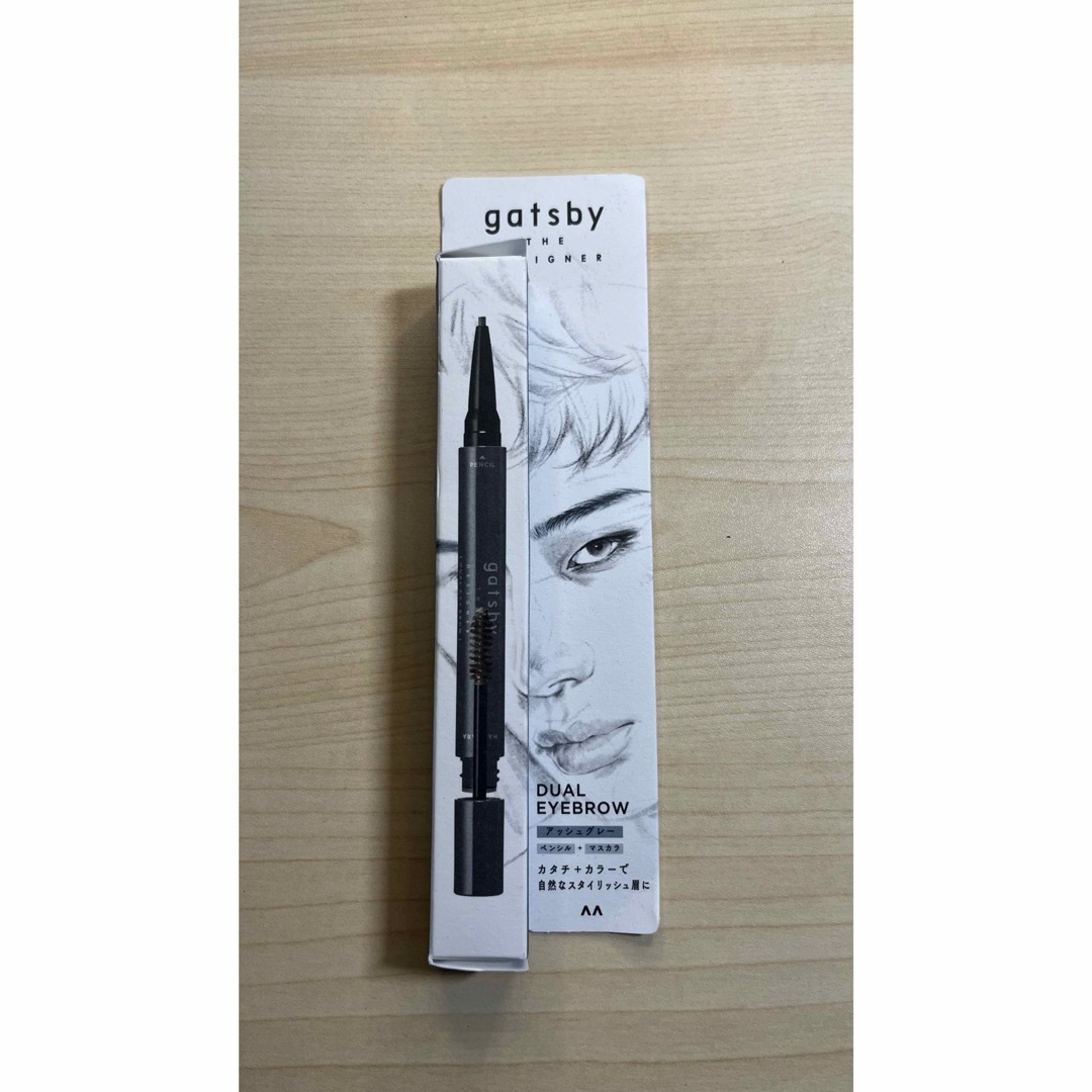 GATSBY(ギャツビー)のgatsby THE DESIGNER デュアルアイブロウ アッシュグレー コスメ/美容のベースメイク/化粧品(アイブロウペンシル)の商品写真