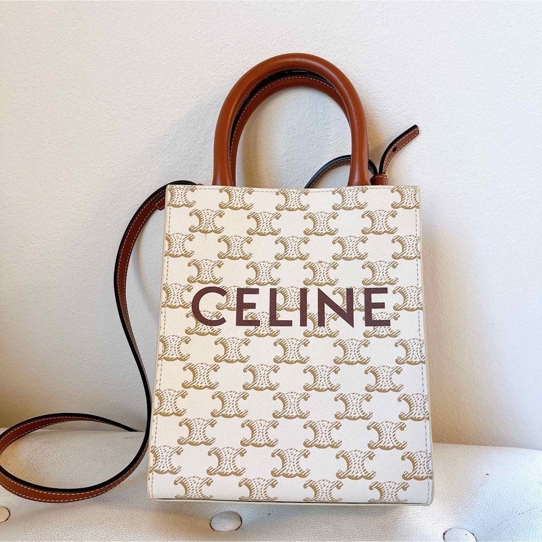 今季⭐︎CELINE セリーヌ　トリオンフ　ロゴミニトートバッグ　正規品