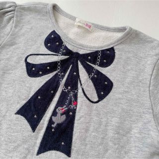 ニットプランナー(KP)のKP ニットプランナー　トレーナー　120  mimi ネックレス　リボン(Tシャツ/カットソー)