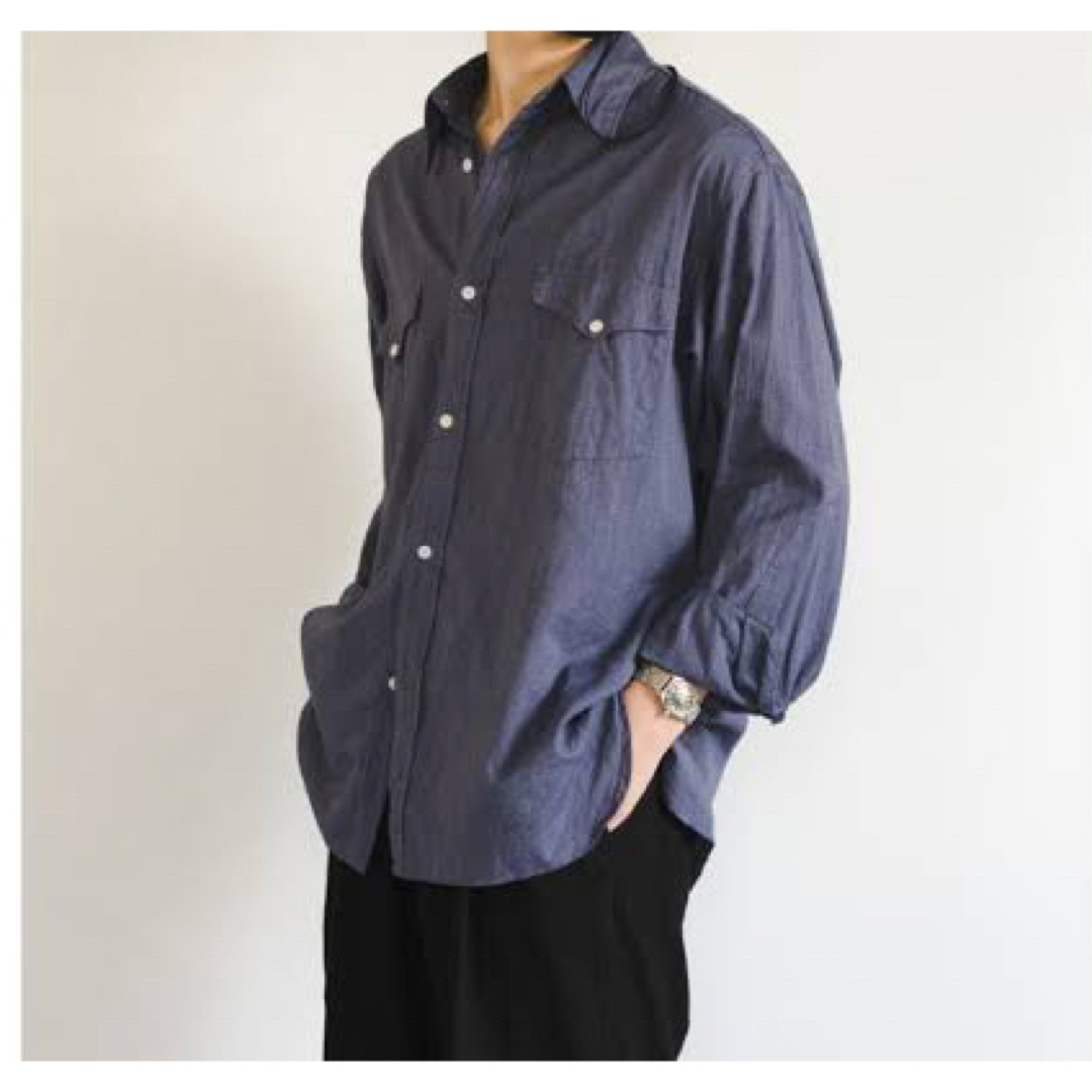 COMOLI - COMOLI 21AW ヨリ杢ワークシャツ サイズ1の通販 by ミー's ...