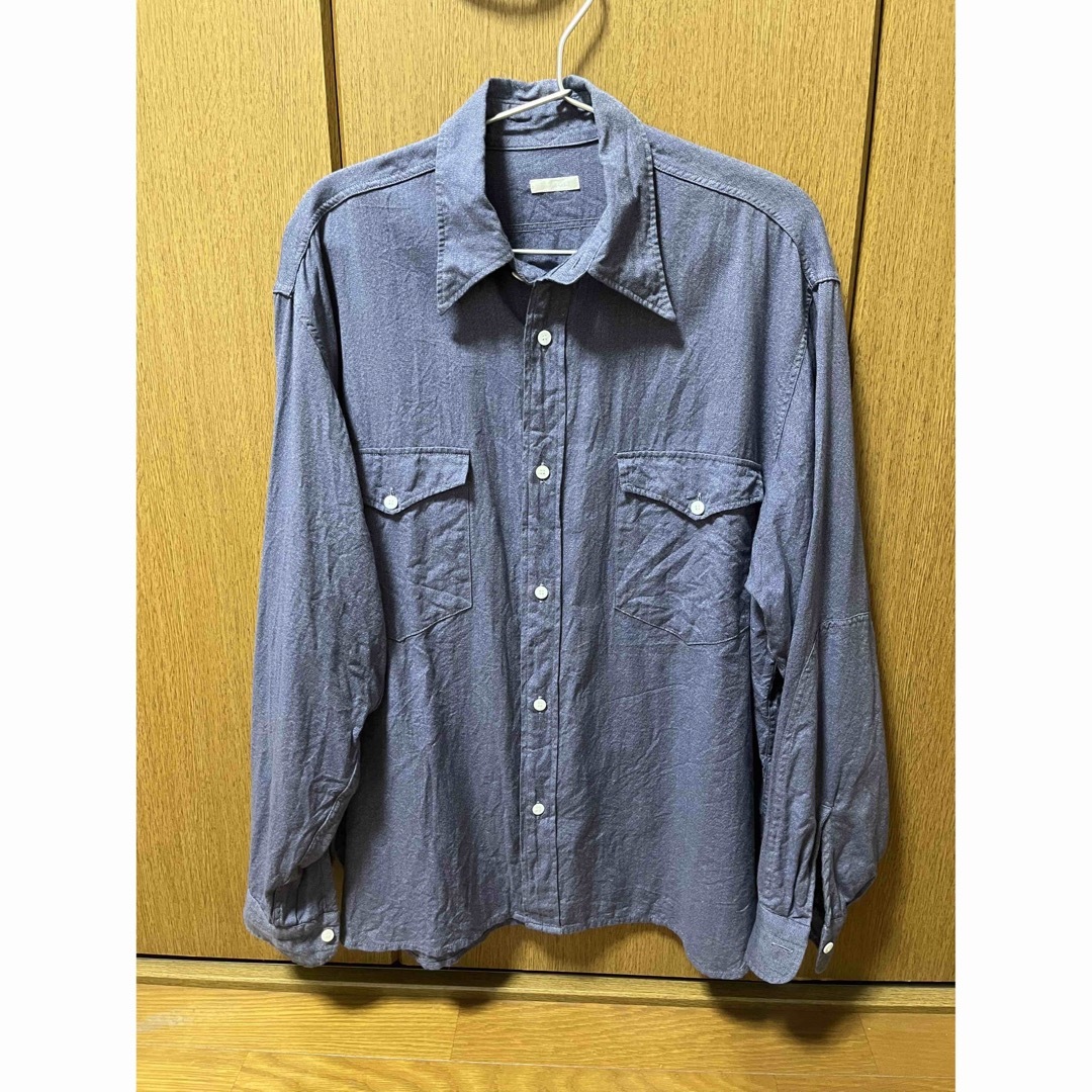 comoli 21aw ヨリ杢ワークシャツ　サイズ1