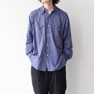 comoli コモリ　21aw ヨリ杢ワークシャツ　サイズ1