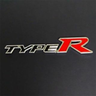 ホンダ(ホンダ)のType R （タイプR ）金属製３Dエンブレム　Aタイプ　1枚(車外アクセサリ)