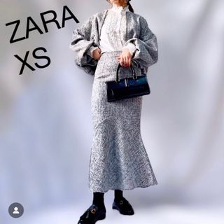 ザラ(ZARA)のストラクチャースカート(ロングスカート)