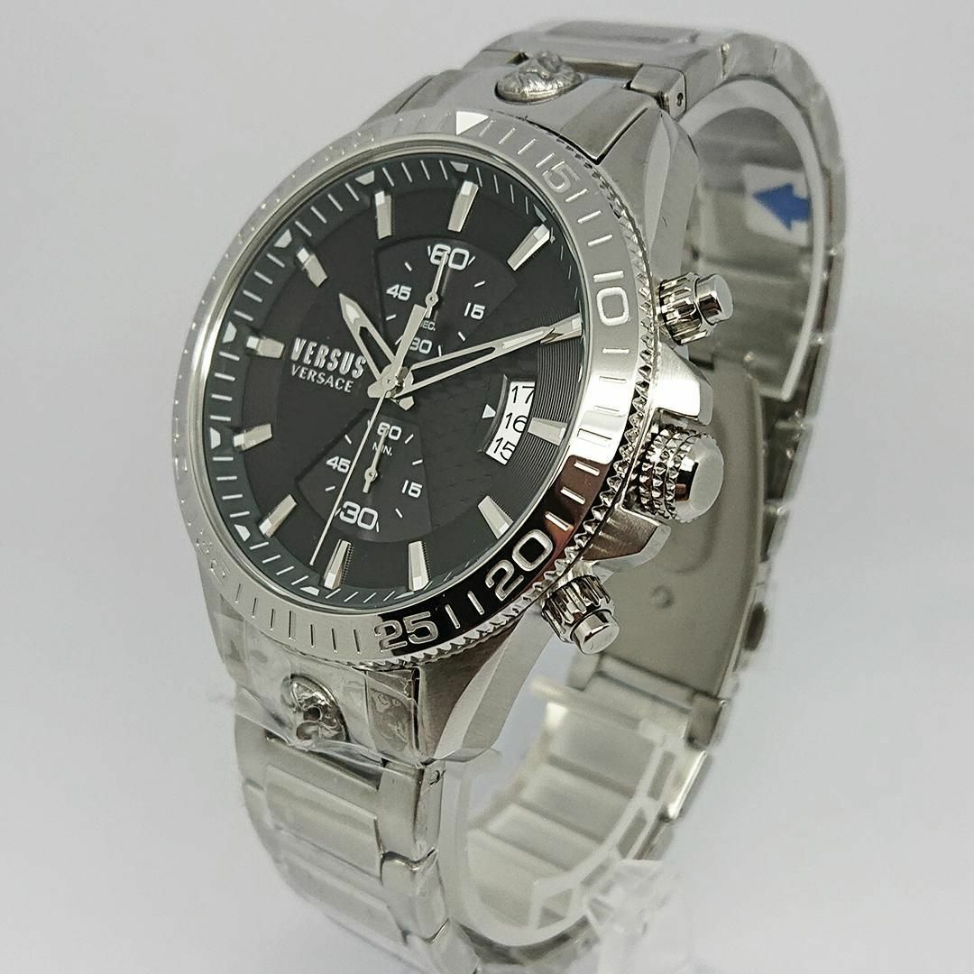 VERSACE(ヴェルサーチ)のヴェルサス ヴェルサーチ 腕時計 メンズ ブラック 新品 クォーツ ケース付属 メンズの時計(腕時計(アナログ))の商品写真