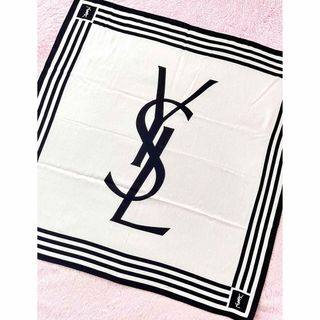 イヴサンローラン(Yves Saint Laurent)の♣️ブランドハンカチ　モノトーン系　YSL(ハンカチ)