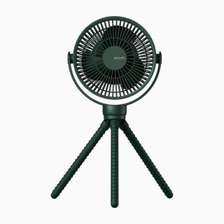 【000040FM2】タコ足 ファン グリーン 小型扇風機(扇風機)