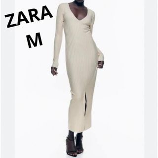 ザラ(ZARA)のソフトリブワンピース(ロングワンピース/マキシワンピース)