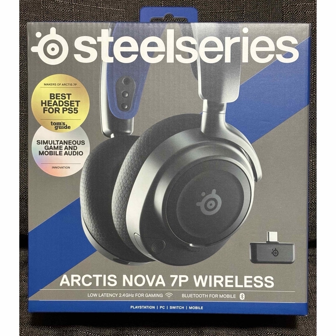 SteelSeries(スティールシリーズ)のArctis Nova 7P ワイヤレス ゲーミングヘッドホン スマホ/家電/カメラのオーディオ機器(ヘッドフォン/イヤフォン)の商品写真