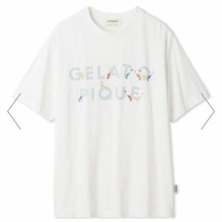 ジェラートピケ(gelato pique)の新品 GELATO PIQUE×ピクミン Tシャツ ホワイト ユニセックス(Tシャツ(半袖/袖なし))