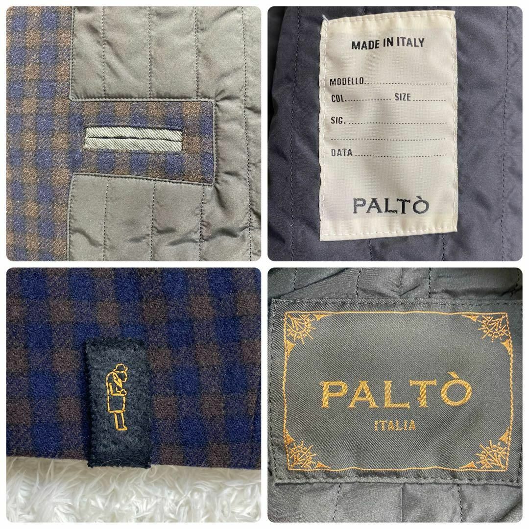 PALTO - PALTO パルト 美品 イタリア製 裏地キルト チェスターコート