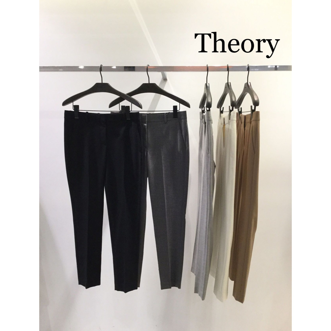 Theory 定番人気♪ライトサキソニーテーパードパンツ 美脚パンツ ブラック | フリマアプリ ラクマ