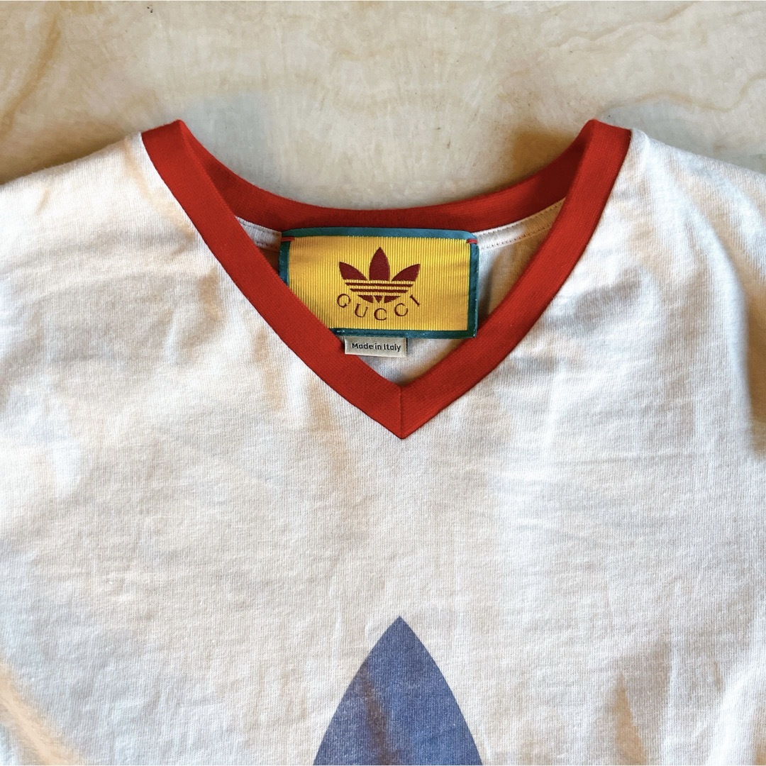 Gucci(グッチ)のアディダスグッチ　Gucci xアディダス　コラボTシャツ レディースのトップス(Tシャツ(半袖/袖なし))の商品写真