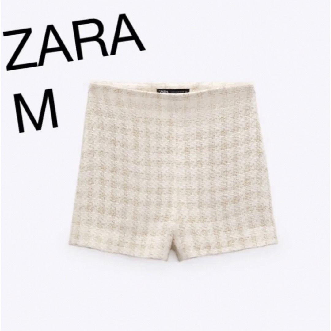 ZARA(ザラ)のチェックテクスチャーバミューダパンツ レディースのパンツ(ショートパンツ)の商品写真