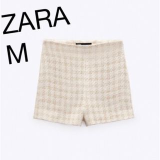 ザラ(ZARA)のチェックテクスチャーバミューダパンツ(ショートパンツ)