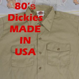 ディッキーズ(Dickies)のディッキーズ ワーク シャツ USA製 131253c Dikeis ビンテージ(シャツ)