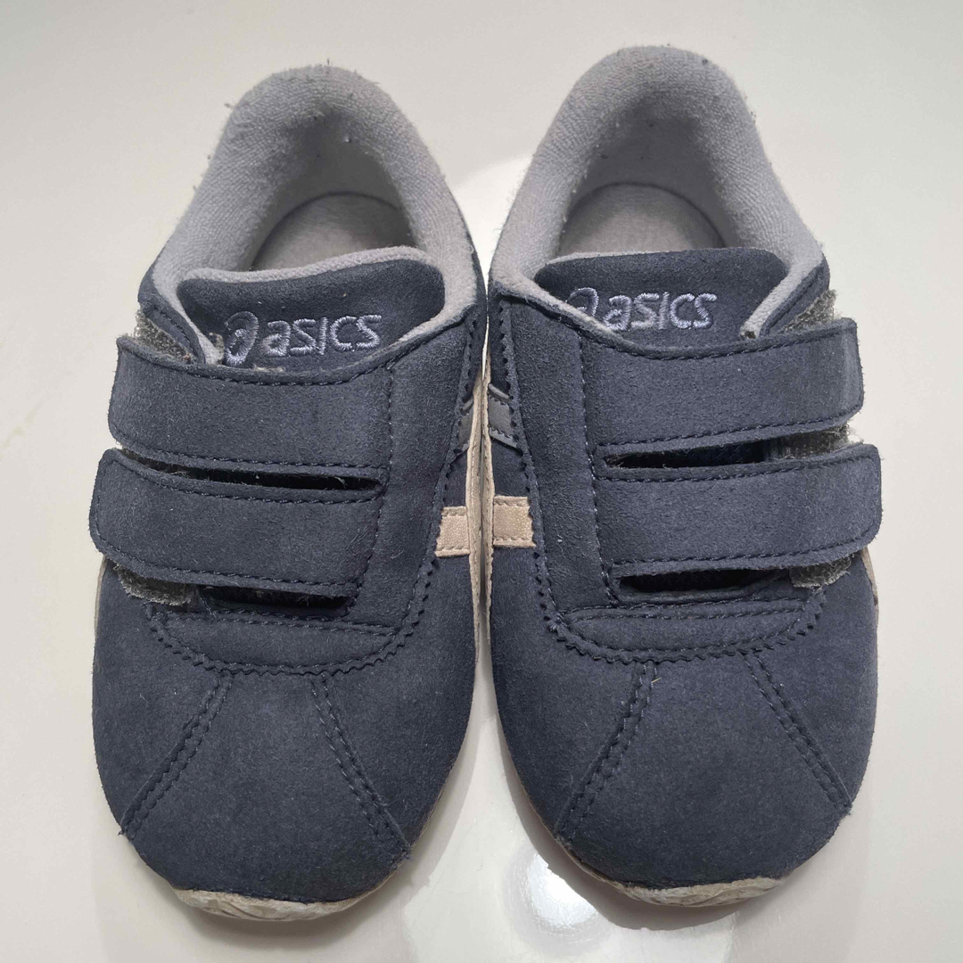 asics(アシックス)の男の子靴15.5cm asicsアシックス　キッズスニーカー　青 キッズ/ベビー/マタニティのキッズ靴/シューズ(15cm~)(スニーカー)の商品写真