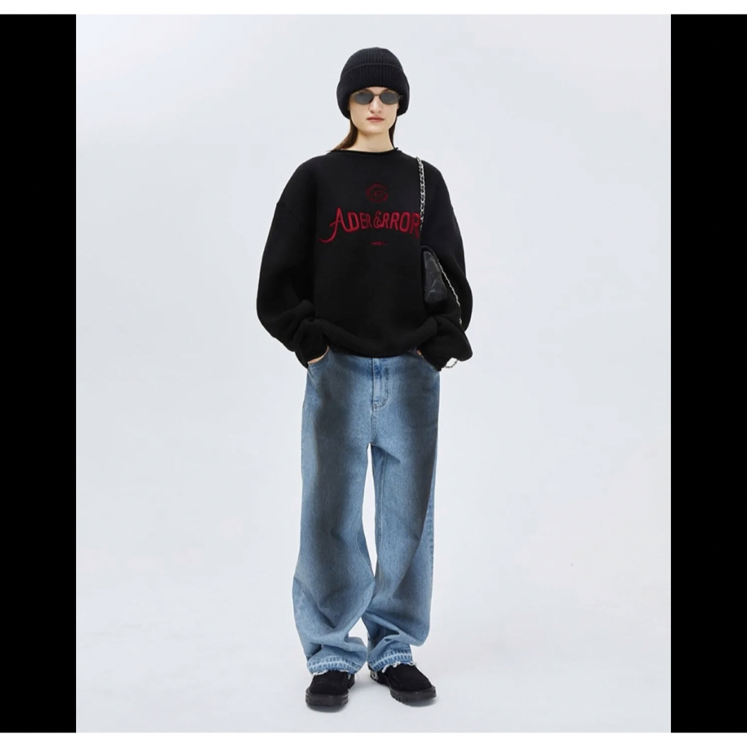 激レア☆ADERERROR☆Verif logo knit☆コムドットやまと着用の 激レア☆ADERERROR☆Verif logo knit☆コムドットやまと着用の