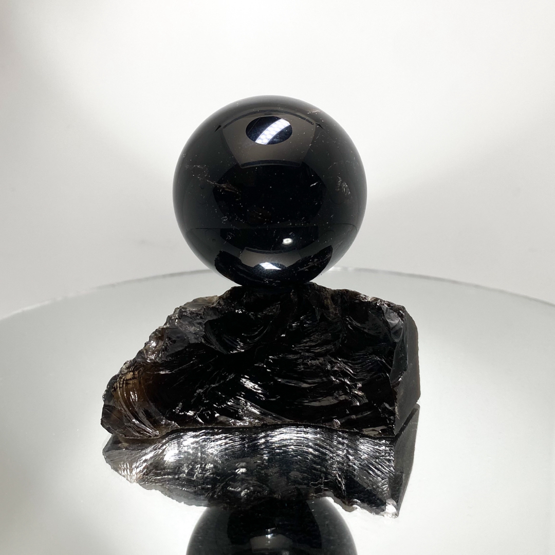 【高品質】山梨県黒平黒水晶約41.2mm/ 邪気払い、直感力向上、精神安定
