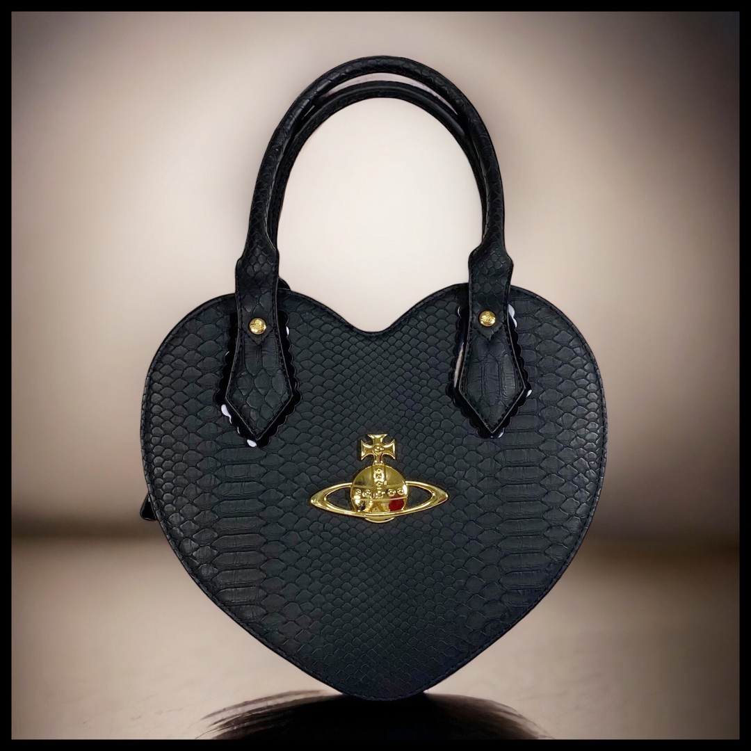 【VivienneWestwood】美品 ハンドバッグ 金オーブ クロコ型押し | フリマアプリ ラクマ