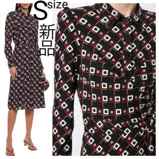 ダイアンフォンファステンバーグ(DIANE von FURSTENBERG)の新品 ダイアンフォンファステンバーグ ジオメトリック柄 ロングラップワンピース(ロングワンピース/マキシワンピース)