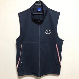 チャンピオン(Champion)のChampion ベスト 3Lサイズ ネイビー メンズ レディース 古着(ベスト)