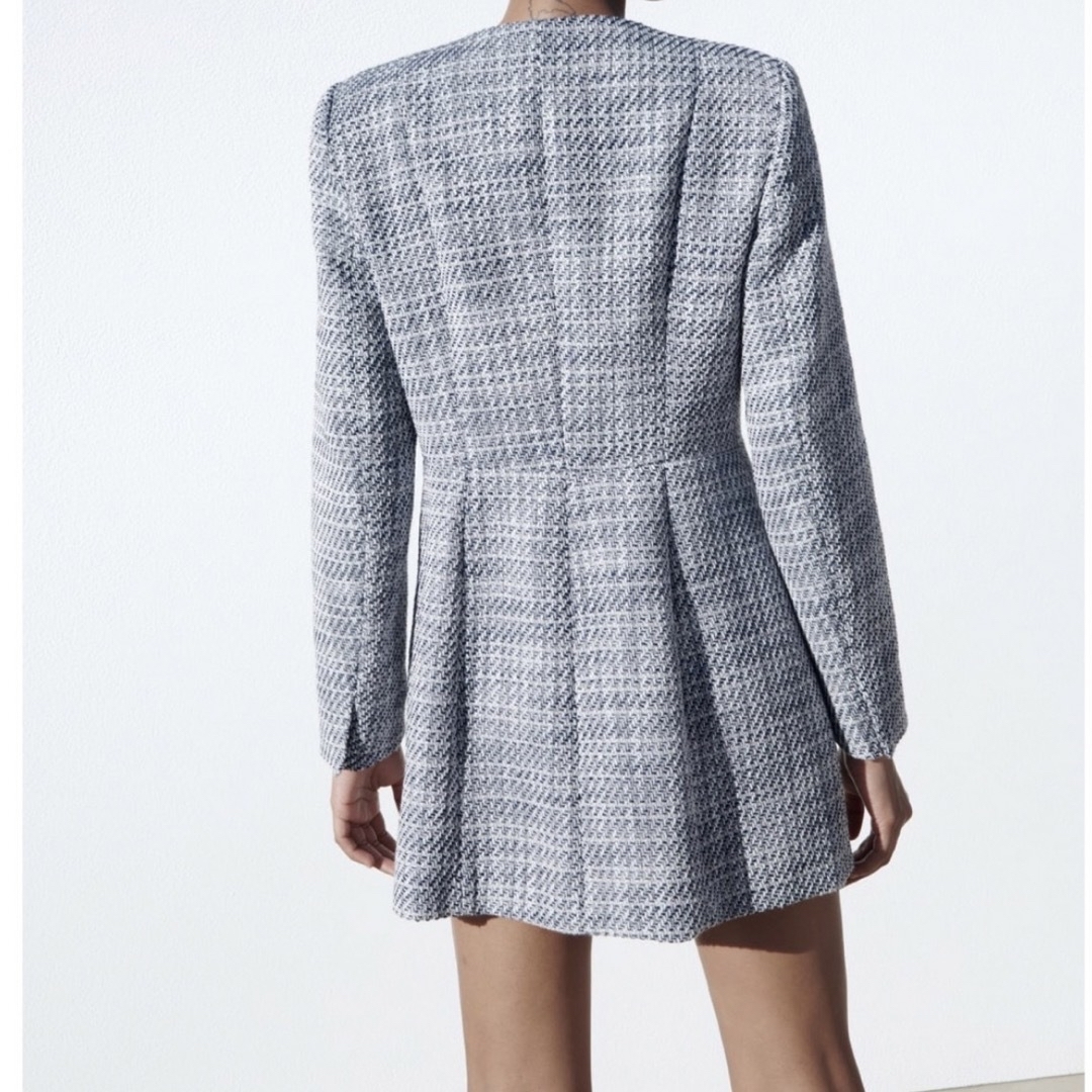 ZARA - ロングストラクチャーブレザーの通販 by ぽんぽこ's shop ZARA - ロングストラクチャーブレザーの通販 by ぽんぽこ's shop