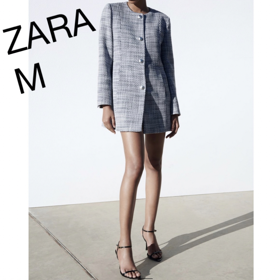 ZARA ロングストラクチャーブレザーsサイズ