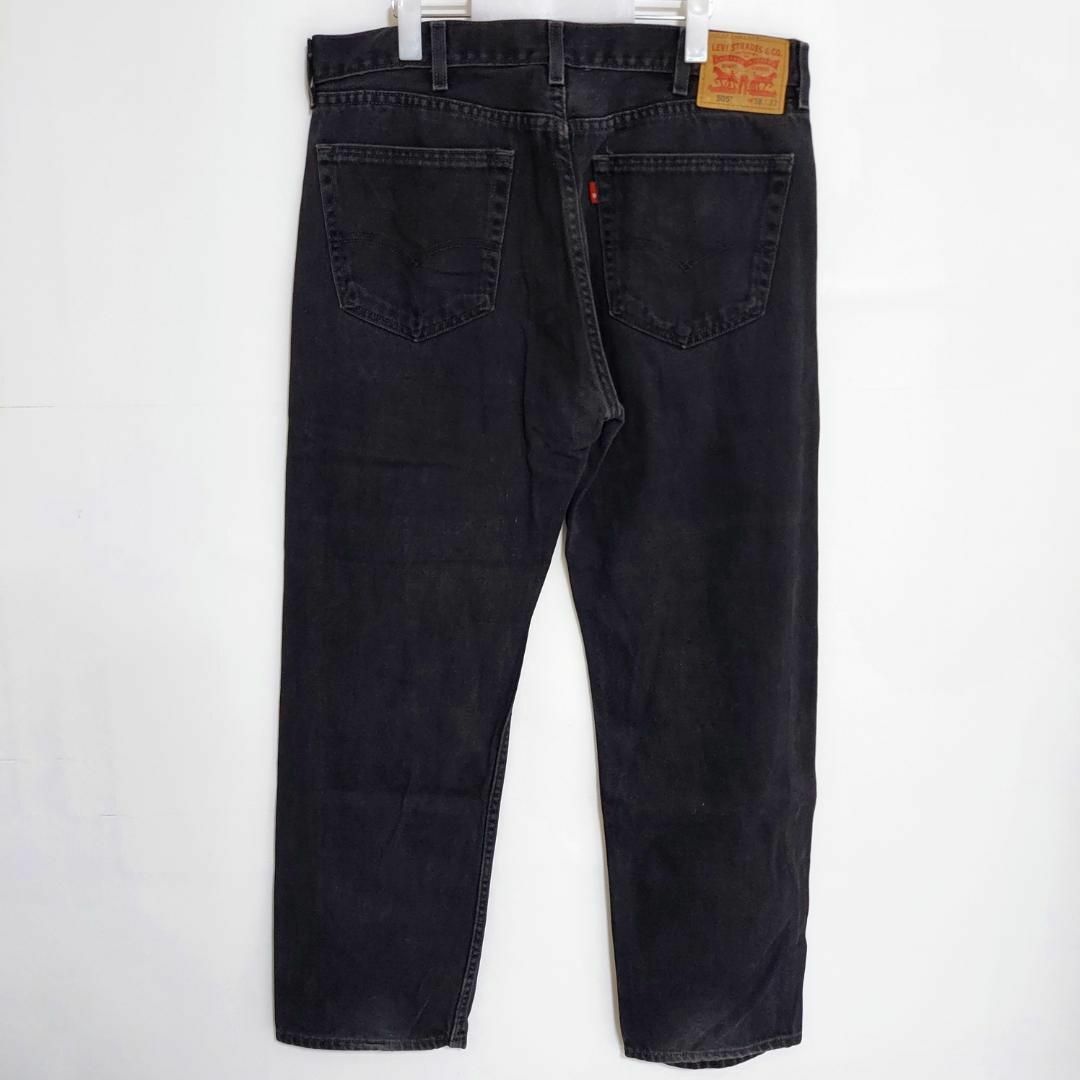 W38 Levi's リーバイス505 ブラックデニム バギーパンツ Rタブ 黒 2