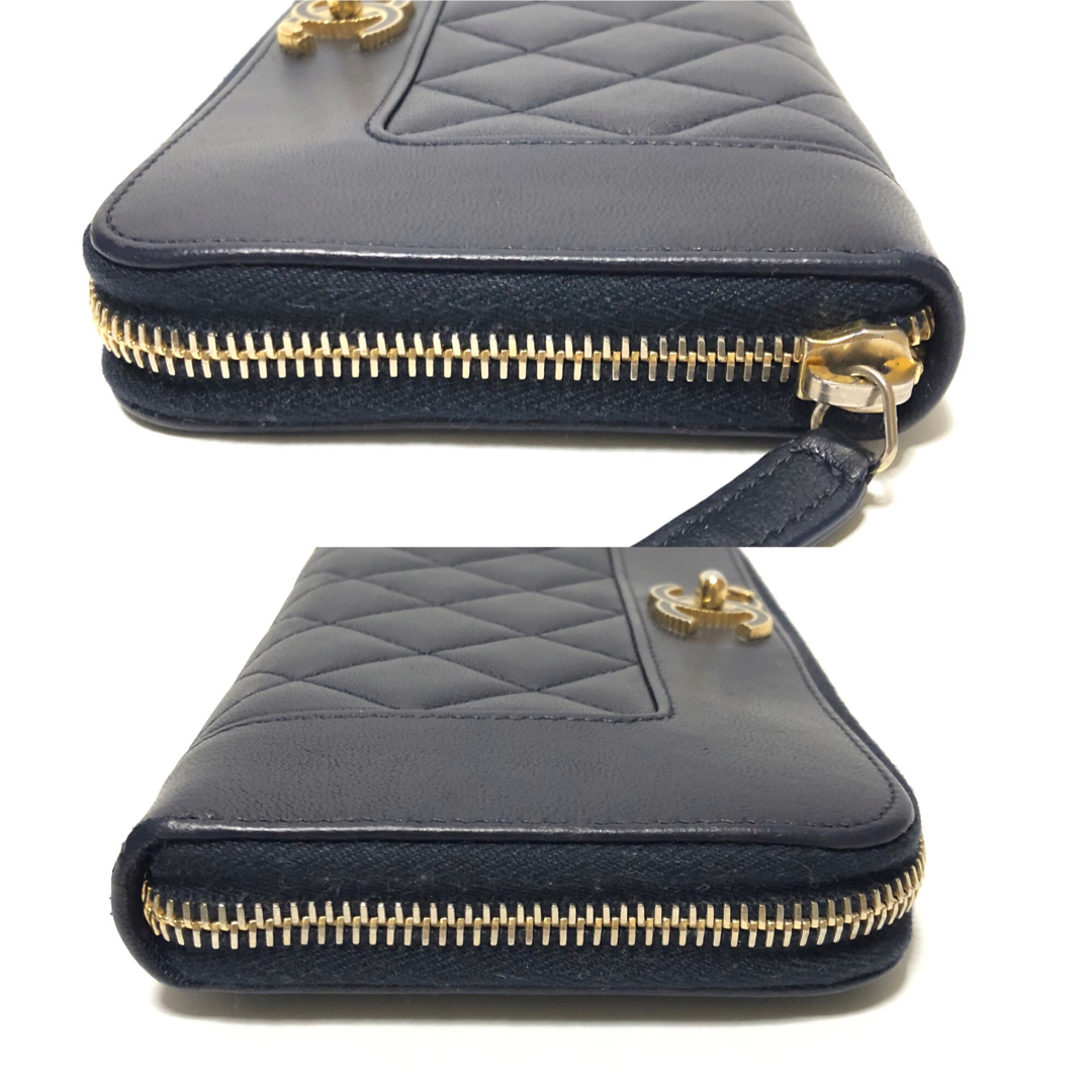CHANEL - 【極美品】CHANEL シャネル マドモアゼル ラウンドファスナー