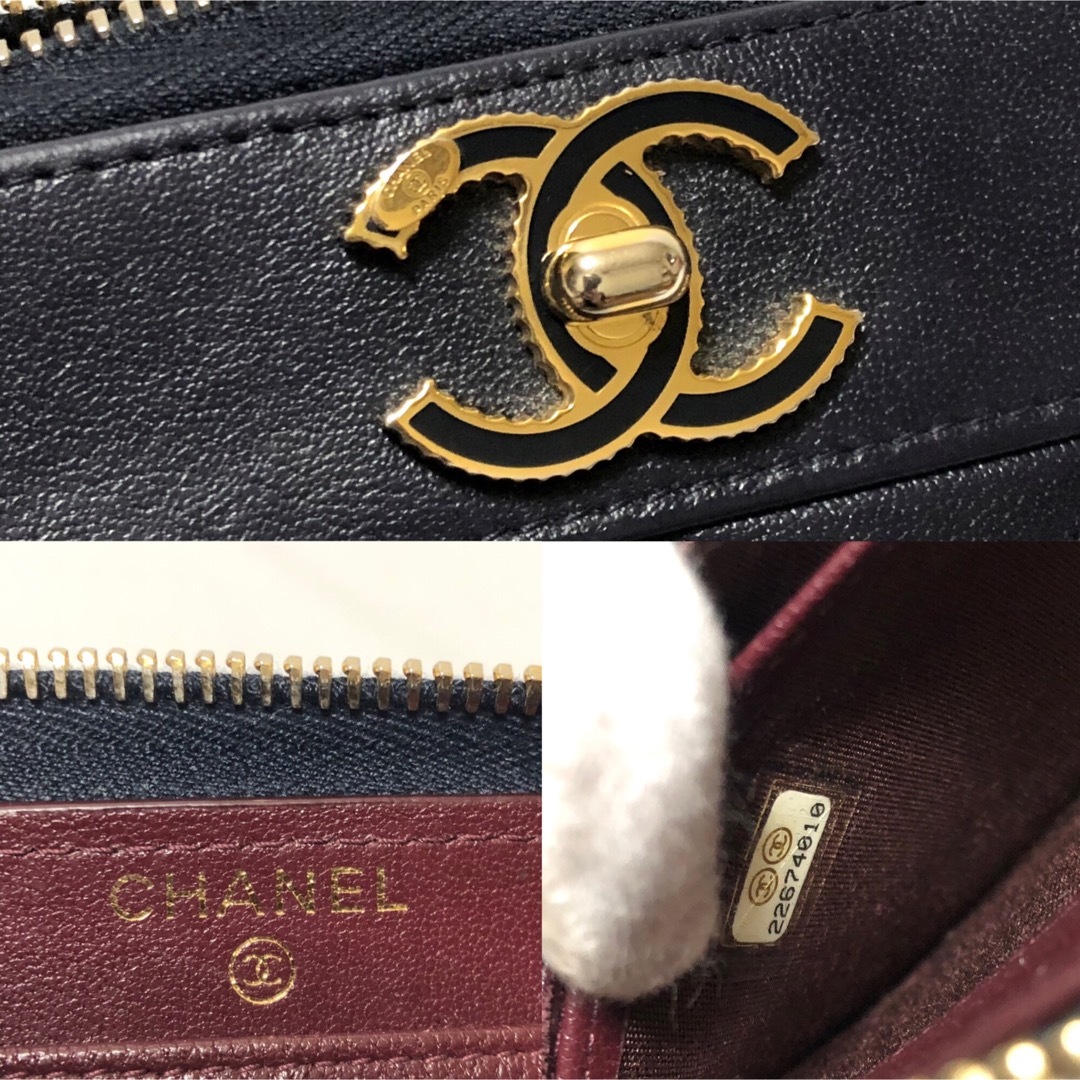 【極美品】CHANEL シャネル マドモアゼル ラウンドファスナー 長財布